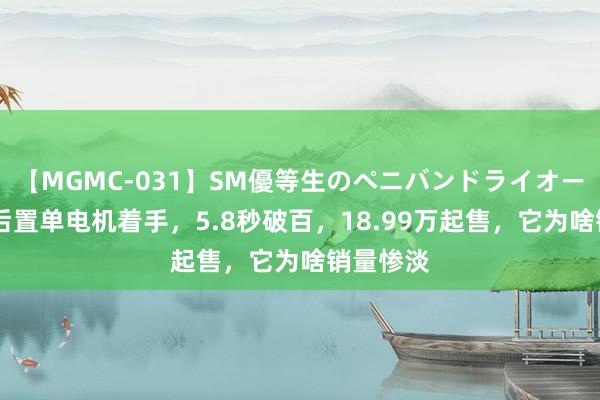 【MGMC-031】SM優等生のペニバンドライオーガズム 后置单电机着手，5.8秒破百，18.99万起售，它为啥销量惨淡