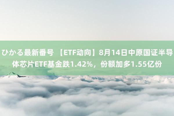 ひかる最新番号 【ETF动向】8月14日中原国证半导体芯片ETF基金跌1.42%，份额加多1.55亿份