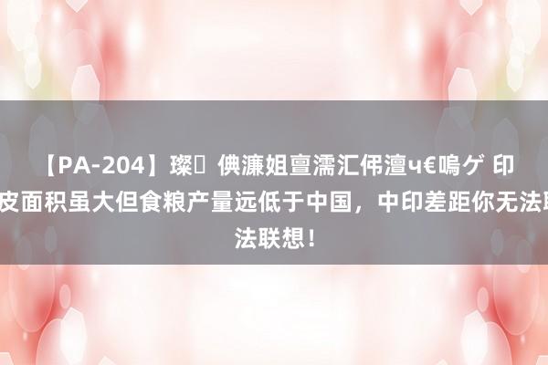 【PA-204】璨倎濂姐亶濡汇伄澶ч€嗚ゲ 印度地皮面积虽大但食粮产量远低于中国，中印差距你无法联想！