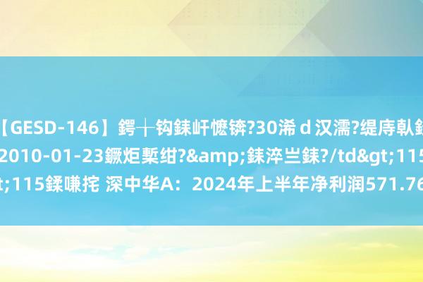 【GESD-146】鍔╁钩銇屽懡锛?30浠ｄ汉濡?缇庤倝銈傝笂銈?3浜?/a>2010-01-23鐝炬槧绀?&銇淬亗銇?/td>115鍒嗛挓 深中华A：2024年上半年净利润571.76万元 同比增长17.59%