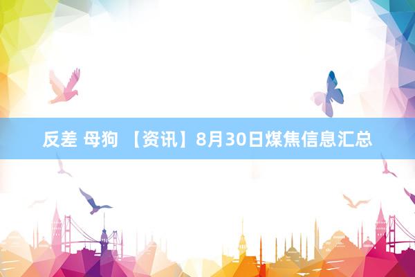 反差 母狗 【资讯】8月30日煤焦信息汇总