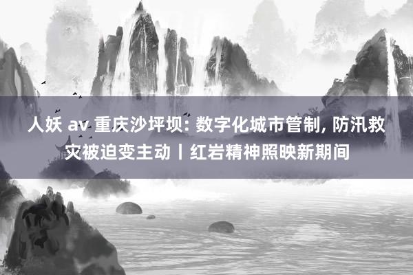 人妖 av 重庆沙坪坝: 数字化城市管制， 防汛救灾被迫变主动丨红岩精神照映新期间