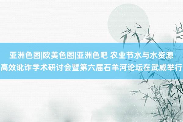 亚洲色图|欧美色图|亚洲色吧 农业节水与水资源高效讹诈学术研讨会暨第六届石羊河论坛在武威举行