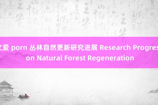 文爱 porn 丛林自然更新研究进展 Research Progress on Natural Forest Regeneration